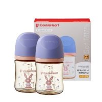 [더블하트] 모유실감 3세대 PPSU 놀러올래빗 160ml 트윈팩 (노꼭지)