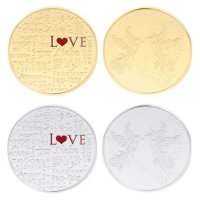 코인LOVE 기념주화 골드주화 기념품 사랑 동전수집 컬렉션