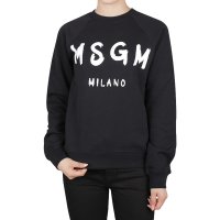 MSGM 엠에스지엠 브러쉬 로고 여성 맨투맨 2000MDM513