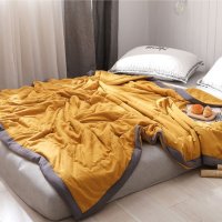 원피스 여름 퀼트 를 싱글 더블 통기성 AudlT 침구 담요 Mechine Wash BeDSpread Thin COmfOrTer