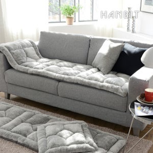 한빛카페트 소프트터치 소파패드 60x230cm 4인용 그레이