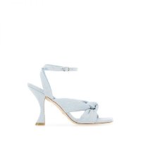 STUART WEITZMAN PLAYA 놋 디테일 데님 샌들힐