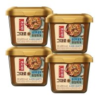 해찬들 된장 그대로 끓여먹는 된장찌개용 바지락과게450g 4통