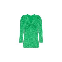 GANNI 가니 원피스 BRIGHT GREEN 23PF78616490 767