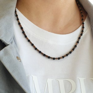 오닉스 나무 목걸이(마스크줄 교체 가능), 악세사리 무브