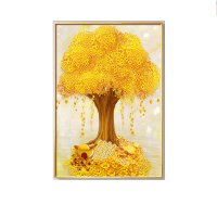 풍수 인테리어 거실 액자 돈들어오는 황금 나무 그림