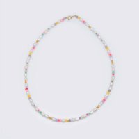 봉보 봉보 밥풀 담수진주 컬러 비즈 초커 목걸이 Jelly beads water pearl Necklace