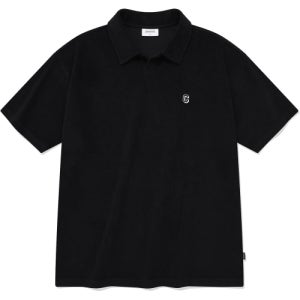 [커버낫] 테리 카라 티셔츠 블랙 CO2302ST18BK