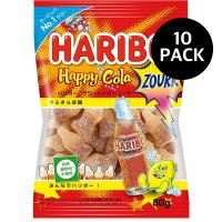 하리보 사워 해피콜라 젤리 80g 10팩 HARIBO Sour Happy Cola