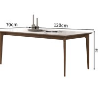 북유럽 대리석 원목 4인용 식탁 세라믹 포쉐린 테이블 120x70cm-대리석식탁