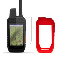 핸드헬드 실리콘 케이스 스킨 LCD 화면 보호기 쉴드 필름 GPS Garmin Alpha 200i Alpha200i 액세서리