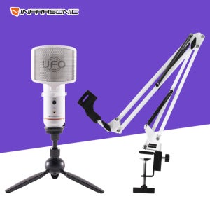 인프라소닉 UFO Mini 화이트 패키지 - 올인원 콘덴서 마이크 개인방송