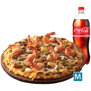 [도미노피자] 블랙타이거슈림프M +콜라1.25L