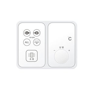 제일) 포스코 전용 터치스위치 대기2구+조명1구(우공란/난방)