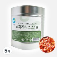 청정원 스파게티소스 1호  3.1kg  5개