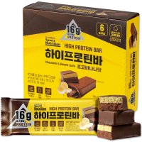 코오롱제약 코오롱 하이프로틴바 초코바나나맛 60g 6개 미국산 단백질바 에너지바