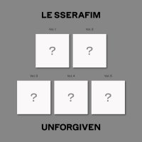 LE SSERAFIM - 1st Studio Album UNFORGIVEN COMPACT ver 버전 5종 중 1종 랜덤