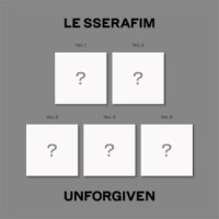 랜덤 르세라핌 LE SSERAFIM - 1집 UNFORGIVEN COMPACT Ver 5종 중 랜덤 1종