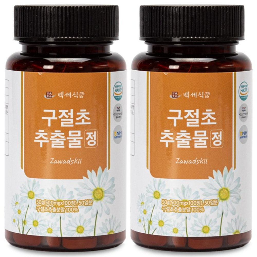 <b>구절초 추출물</b> 정 500mg 100정 HACCP  2개