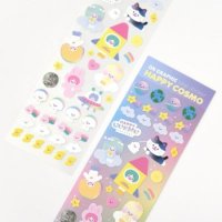 리코더팩토리 HAPPY COSMO SEAL STICKER - MATT WATER PROOF