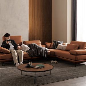 [주말특가~2/8까지]클라임 4인 코너 리프트업 전체 통가죽 소파