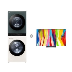 LG 트롬 오브제컬렉션 워시타워 + LG 올레드 evo (스탠드형) W21EGH-7C2S