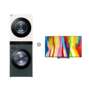 LG 트롬 오브제컬렉션 워시타워 + LG 올레드 evo (스탠드형) W21GEH-7C2S