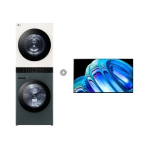 LG 트롬 오브제컬렉션 워시타워 + LG 올레드 TV (벽걸이형) W21GEH-7B2F