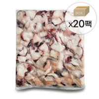 [업소용]자숙문어슬라이스 10kg(500gx20팩) 소포장 냉동문어