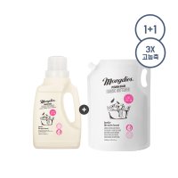 [1+1] 몽디에스 클린코튼향 3배 고농축 섬유유연제 1000ml  단품