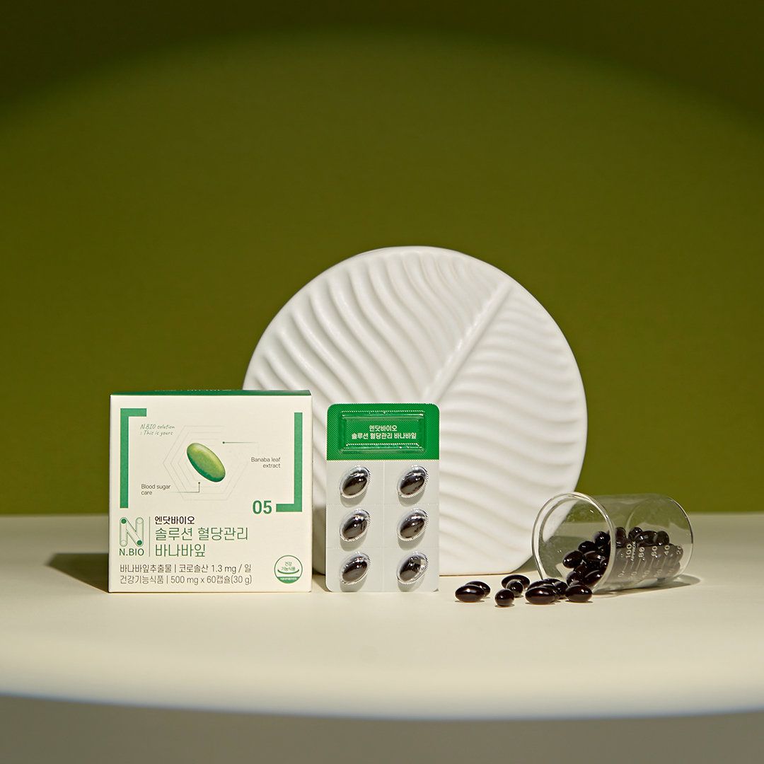 장인정신 에브리데이 <b>혈당</b> 관리 바나바잎 추출물 식후 코로솔산 500mg X 60캡슐 2박스