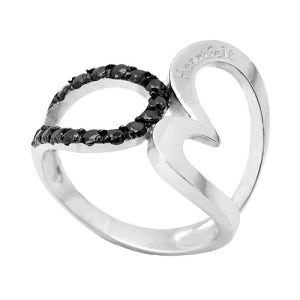 14K 18K 블랙제인하트 애끼반지