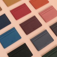 D LAB Leather simple card wallet - 13 color