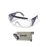 [남문] 오토스 B-618A 2개 안경집 포함 고글 보안경 비말차단 작업용 벌초용 안전보안경 고글  1set