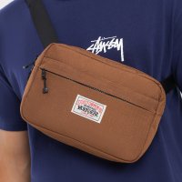 STUSSY 스투시 워크기어 메신저백 크로스백 숄더백 초콜릿