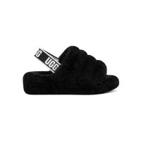 UGG USA 어그 플러프 예 슬라이드 높은굽 W FLUFF YEAH SLIDE 1095119-BLK