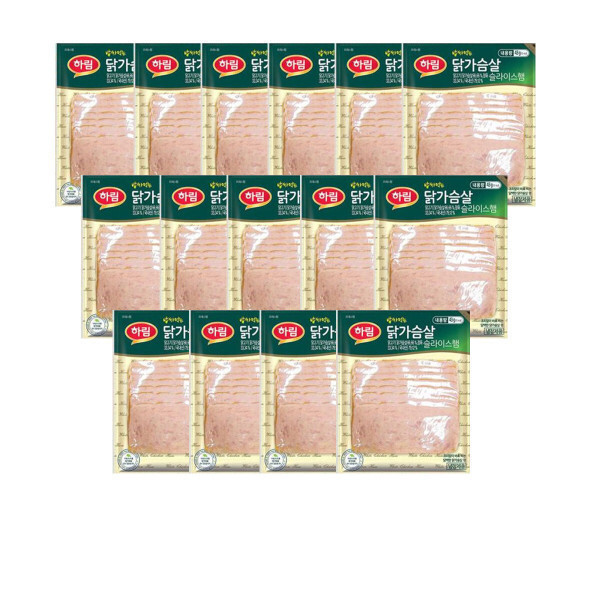 하림 밥싸먹는 닭가슴살 슬라이스 햄 43g 15팩 (14,490원) (무료)