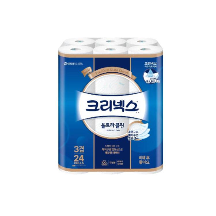 템포티슈 프랑스직수입 프리미엄 화장지 집들이선물 5겹 두루마리휴지 롤휴지 템포코리아