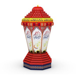 2023 옥스포드 패브릭 풍선 마스코트 광고 라마단 이드 무바라크 이슬람 축제 장식  환영 거대한 풍선 램프