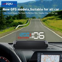 ZQKJ-T900 HUD GPS 모든 자동차 디지털 속도계 플러그 앤 플레이  자동차 헤드 업 디스플레이 전자 액세서리 앞 유리 프로젝터