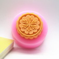 Mooncake 금형 초콜릿 머핀 컵 중추절 눈 덮인 달 케이크 베이킹 팬 수제 실리콘 비누 금형