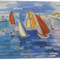 RAOUL DUFY 라울 듀피 포스터 SAINTE ADRESSE에서 레가타 아트워크 프린트 프린트 캔버스 포스터