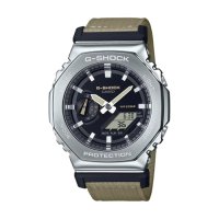 정품보장 지샥 G-SHOCK 메탈 커버 패브릭 밴드 캐주얼 시계 -카시오 GM-2100C-5ADR