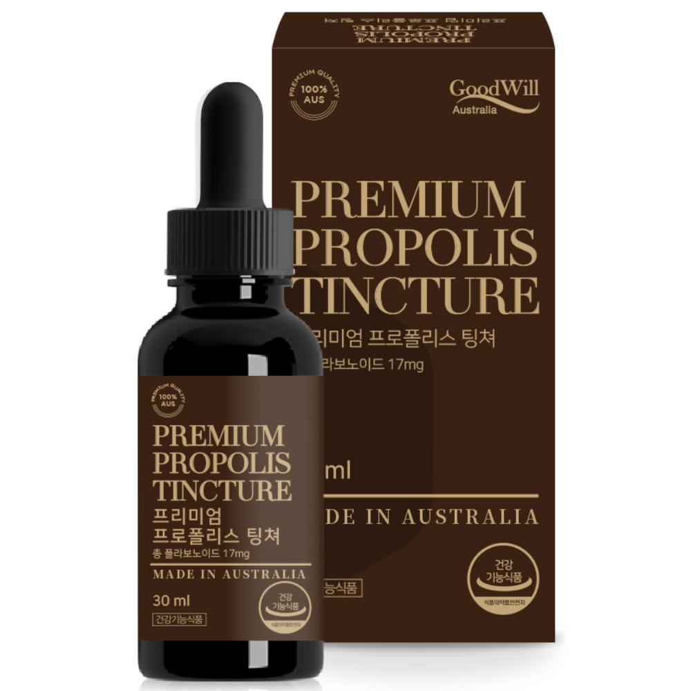 굿윌 호주 프리미엄 <b>프로폴리스 팅쳐 30ml</b> 리퀴드 액상 타입  1개