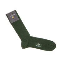 Pedemeia 양말 Organic Fine Rib Cotton Socks Green