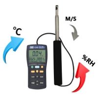 휴대용 디지털 풍속계 공기 측정기 뜨거운 와이어 TES-1340