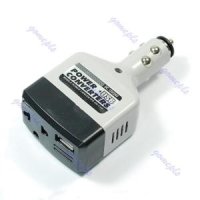 자동차 12V 24V DC- AC 220V 전원 변환기 어댑터 USB