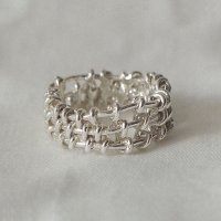 하우스 오브 쉬폰 Crochet knit Ring 3 lines