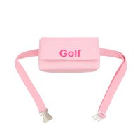 [마일즈 앤 마일즈 앤 마일즈] golf hip sack bag pink - 핑크  가죽,사계절,프린트