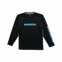 시마노 Shimano 긴팔 테크 티 - 사이즈 - ATEEVAPLSXLBK 낚시